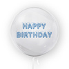 Happy Birthday bedruckter Ballon, 45cm