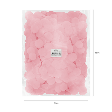 Paper confetti for balloons - pink, 500g
