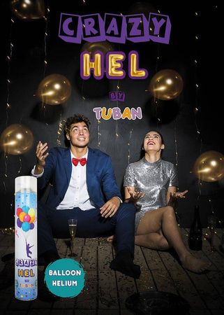 Crazy HEL - 12 L of Helium in a Handy Spray Can for Latex Balloons