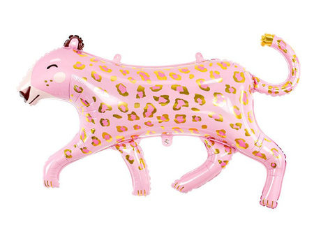 Foil balloon Leopard, pink panther 103x63cm