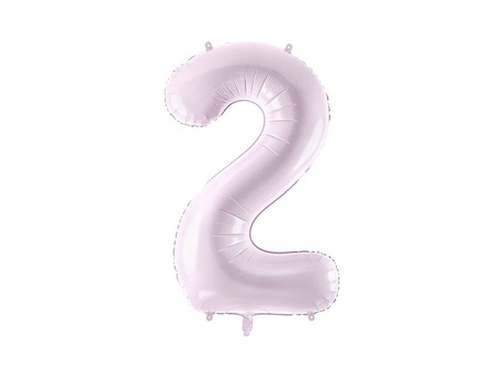 The number 2 Foil balloon, 72cm, lilac