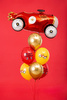 Latex balloons Happy Birthday, Auto 30cm, 6 pcs