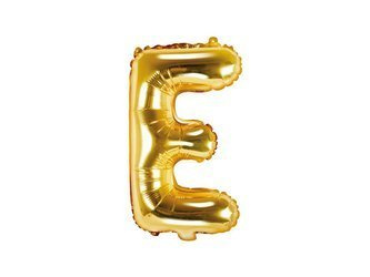 Folienballon Buchstabe E, 35cm, Gold