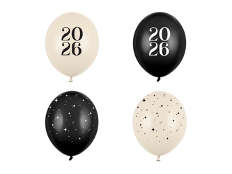 Balloons Strong Happy New Year 2026 Pastel Mix 30cm 50pcs