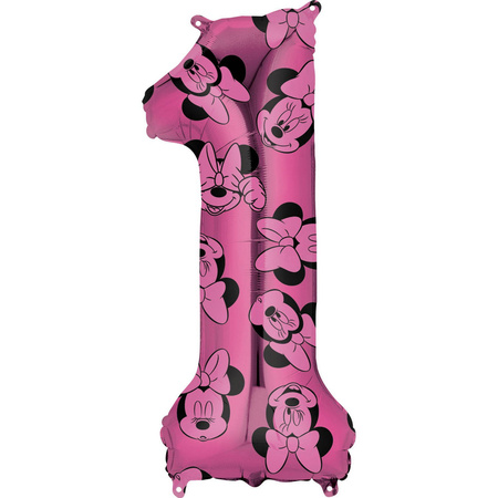 Foil balloon Digit 1 Mouse Minnie, 66cm