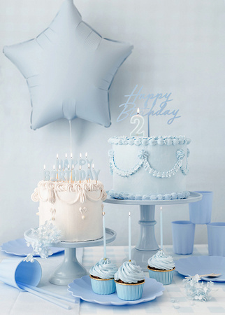 Sternförmiger Folienballon, Nebelblau, 48 cm
