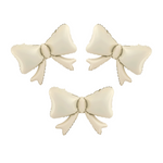 Foil Balloon Bows beige 55 x 42cm 3pcs
