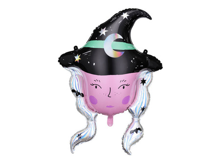 Witch foil balloon, 73.5 x 101 cm