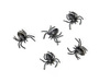 Plastic spiders, black, 10 pcs.