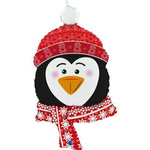 Folienballon, Pinguinkopf, 39x69 cm