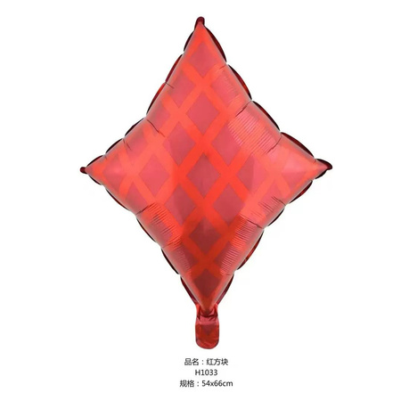 Foil Balloons Cards Casino Set 4 pcs