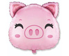 Flexmetal Folienballon Schwein 60 cm lose