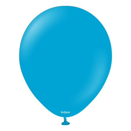 Latex Balloons Caribbean Blue, 30cm, 100 pcs.