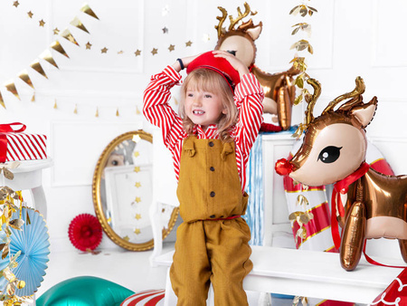 Foil balloon reindeer, holidays 50x62 cm