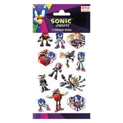 Temporary Tattoos Sonic Original Licensed 12 pcs