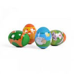 Shrink wrappers for eggs - Happy animals, 6 pcs.