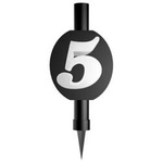 Cake fountain, number 5, 12cm