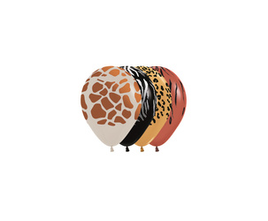Sempertex Latex Balloons Animal Print 12 cm, 50 pcs