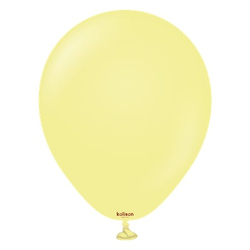 Macaron Kalisan Latex-Ballons Gelb, gelb, 13 cm, 100 Stück.