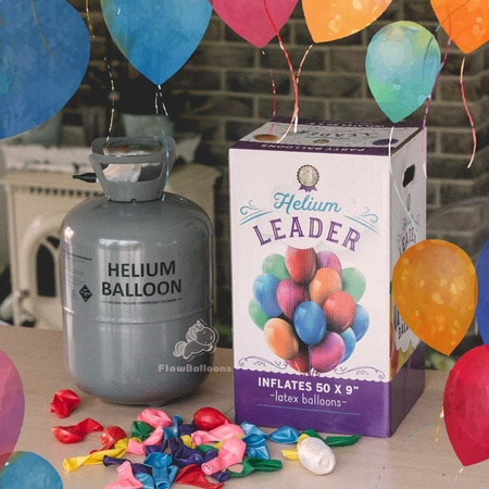 Helium Flasche 0,4 m3 mit Druckminderer | Für ca. 50 Luftballons 