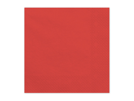 Paper napkins Dark Red 33x33cm 20pcs