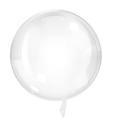 Transparent balloon PVC Bobo, 35 cm