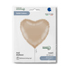 Folienballon Herz Californian Gold 45 cm