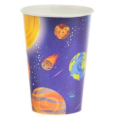 Galaxy paper cups, 200ml, 8 pcs