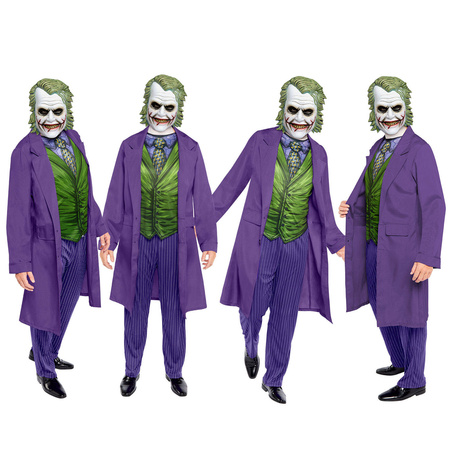 Kostüm, Joker Verkleidung für Erwachsene, Größe M