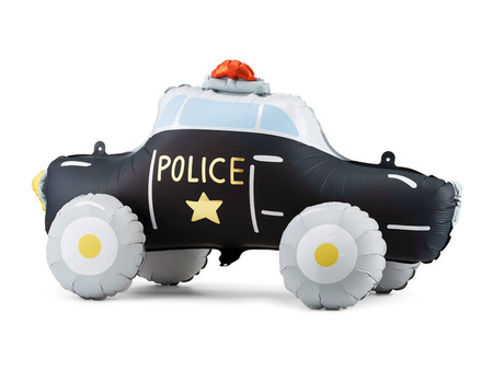 Stehender Folienballon Polizeiauto, 90 x 41 cm