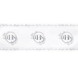 Table runner, silver First Holy Communion 30 cm x 5 m