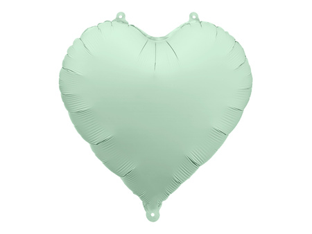 Heart-Shaped Foil Balloon, Green, 45 cm