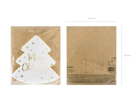 Christmas tree napkins Merry Christmas, 16x16,5cm, 20 pcs