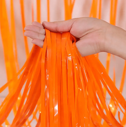 Party Curtain Pastel Orange 100x200 cm