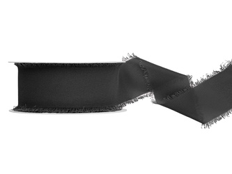 Chiffonband, Schwarz, 40mm/10m