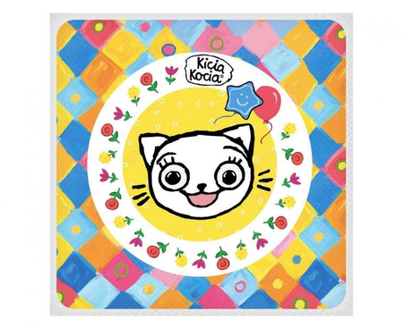 Papierservietten Kitti Kotti (Lizenz), 33 cm, 20 Stück