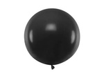Runder Ballon, Pastel Black, 60 cm, 1 stk