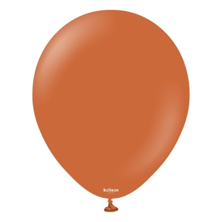 Latex Balloons Retro Rust Orange, 13cm, 100 pcs.