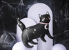 Cat foil balloon, halloween 96x95 cm