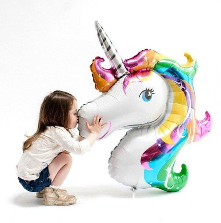 The foil balloon Unicorn Head - 110 cm Color Grabo