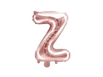 Letter Z Foil balloon, 35cm, Rose Gold rose gold