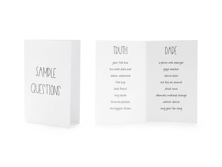 Bachelorette Party Game - Truth or Dare, 10.5x7cm ENGLISH