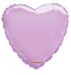 Foil balloon heart, pastel pink, 46 cm