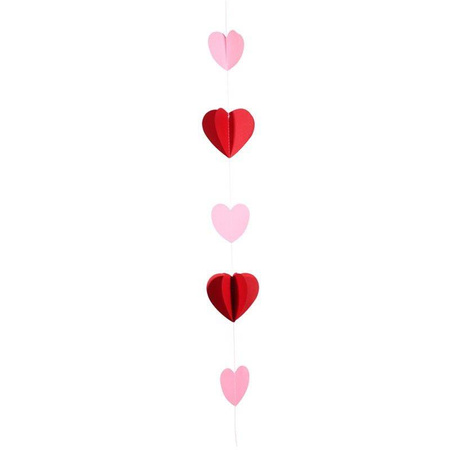 Balloon tail red hearts