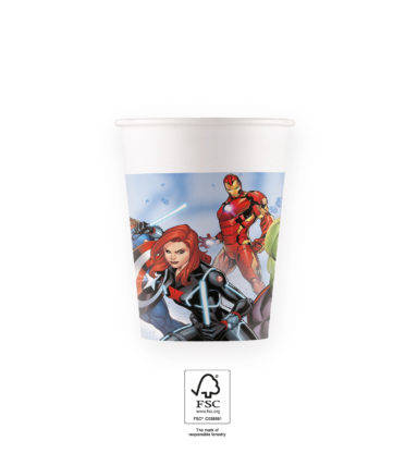 Avengers Pappbecher 200 ml, 8 Stück.