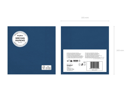 Paper napkins Navy Blue 33x33cm 20 pcs