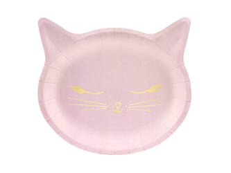 Paper Plates "Kitty" 22 x 20 cm. (1 pack / 6 pieces)