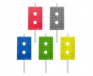 Birthday candle Blocks, digits 8, height 5.5 cm