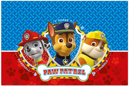 Plastic tablecloth Paw Patrol Rubble Chase Marshall 180 x 120 cm