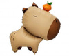 Folienballon Capybara mit Orange 47x64cm